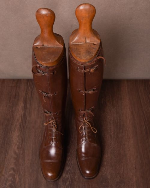 Pair of Edwardian Leather Riding Boots
