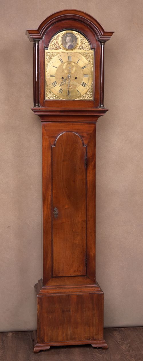 Georgian Scottish Mahogany 8 Day  Longcase Grandfather Clock by James Cuthbert of Pert