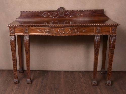 Stunning Quality Scottich Carved Mahogany Console Table by Justice of Dundee