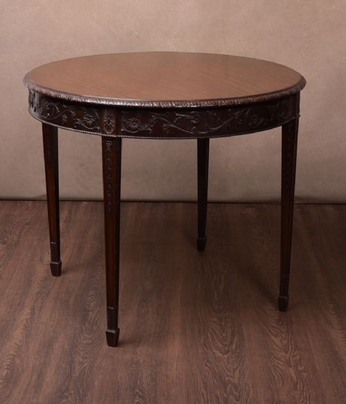 Quality Edwardian Carved Mahogany Centre Table