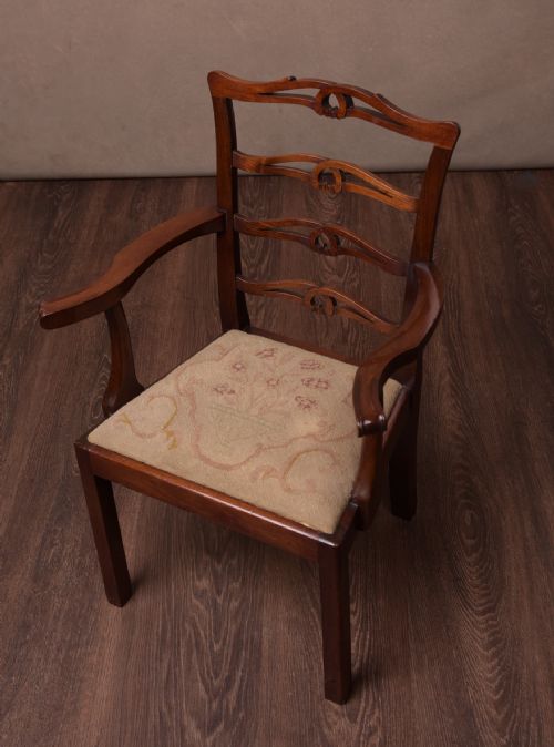 A Child's Mahogany Chippendale Style Arm Chair