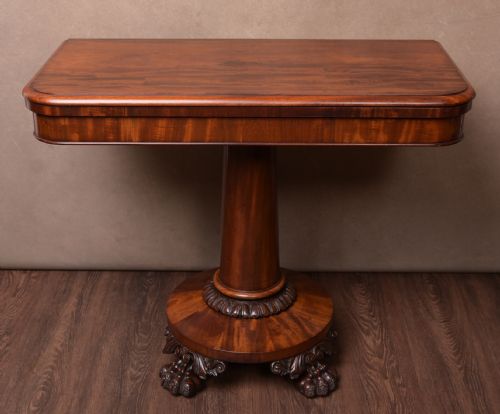 Fabulous Mahogany  William the 4th Fold Over Tea Table