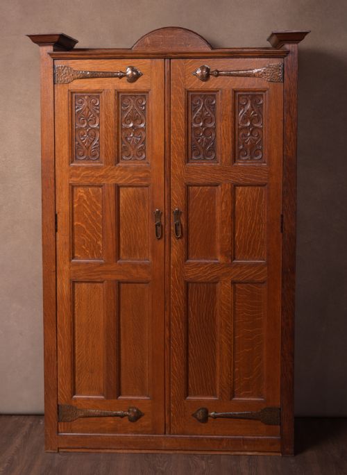 Scottish Arts and Crafts Oak Hall Robe by John Taylor of Edinburgh