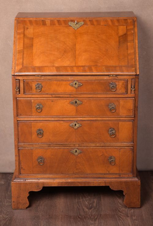 19th Century Walnut Writing Bureau of Excellent Proportions