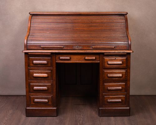 Superb Quality S Type Roll Top Desk