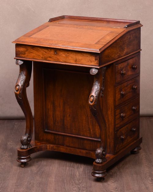 Victorian Walnut Davenport