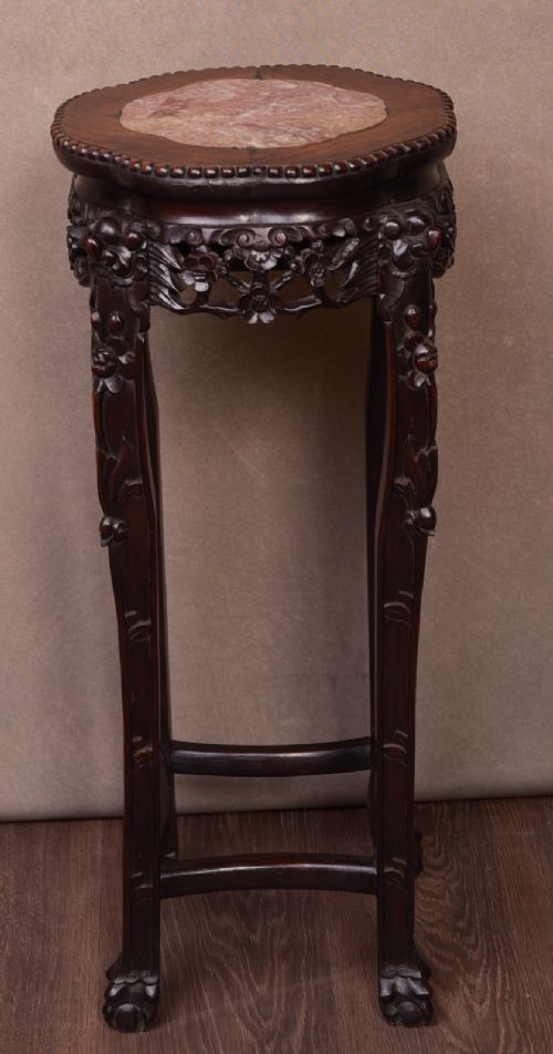 19th Century Chinese Carved Pot Stand