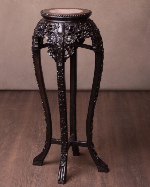 19th Century Chinese Carved Pot Stand