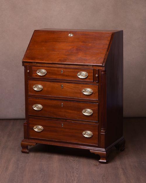 A Neat Proportioned Georgian Mahogany Writing Bureau