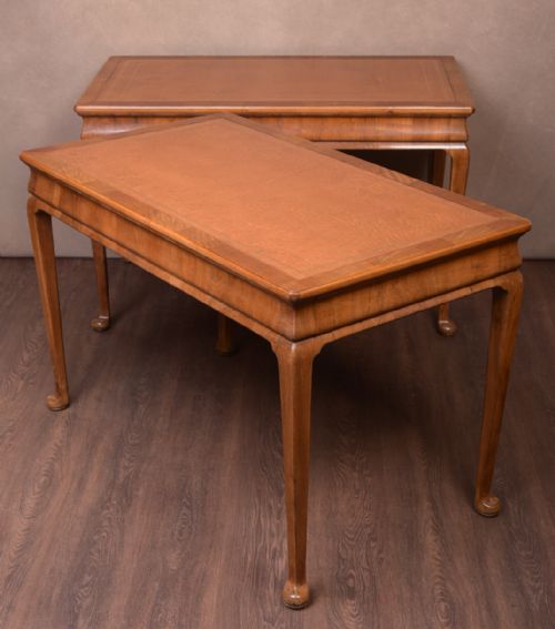 Fantastic Pair of Walnut Library Writing Tables