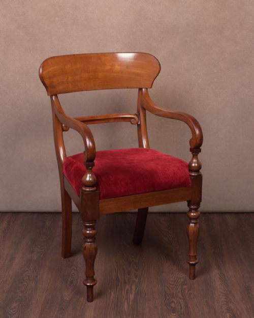 Victorian Mahogany Elbow Desk Chair