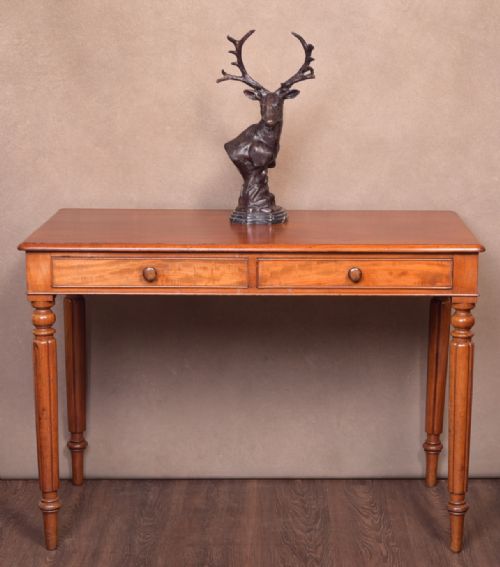 Victorian Mahogany 2 Drawer Side Table