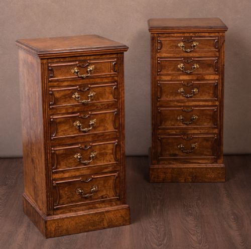 Fantastic Pair of Victorian Walnut Bedside Cabinets