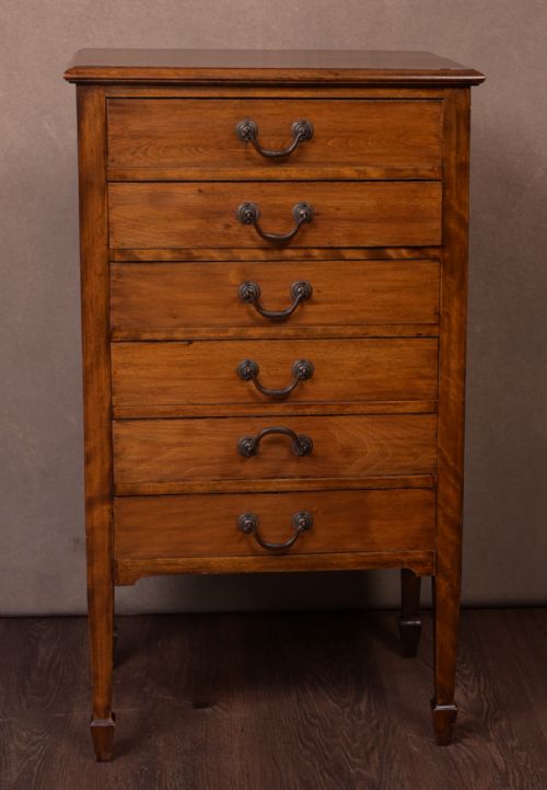 Edwardian 6 Drawer Filing / Music Chest