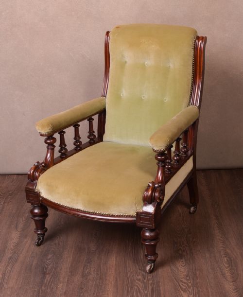 Fabulous Victorian Mahogany Arm Chair