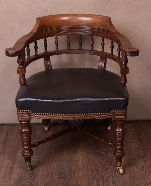 Superb Quality 19th Century Mahogany Desk Chair