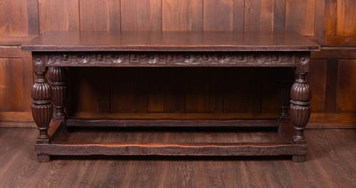 Fabulous 18th Century Carved Oak Refectory Table