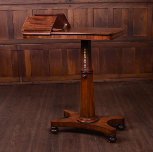 19th Century Mahogany Adjustable Reading Table