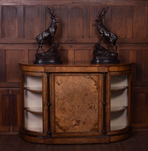 Victorian Inlaid Walnut Credenza