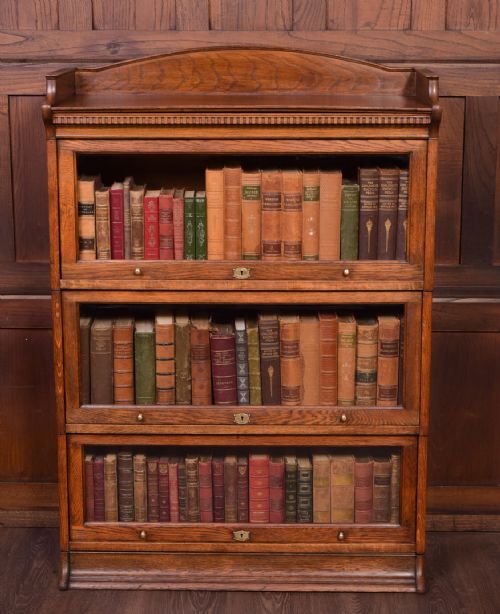 Edwardian Oak Lebus Sectional Bookcase