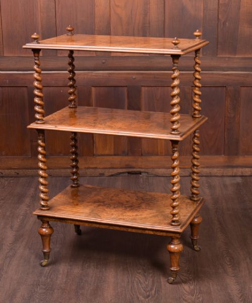Superb Victorian Scottish Burr Walnut Whatnot