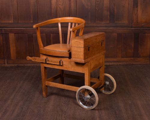 Early 20th Century Oak Jockey Scales