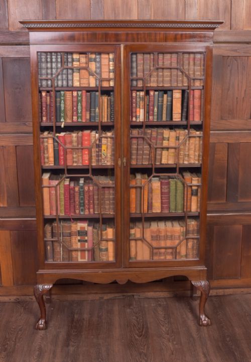 Edwardian Mahogany  Bookcase on Stand