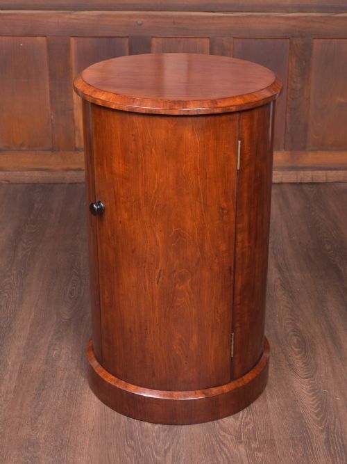 Handsome Victorian Mahogany Cylindrical Cabinet