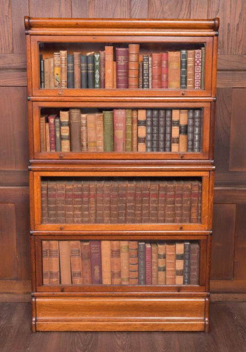 Oak Sectional Globe Wernicke Bookcase