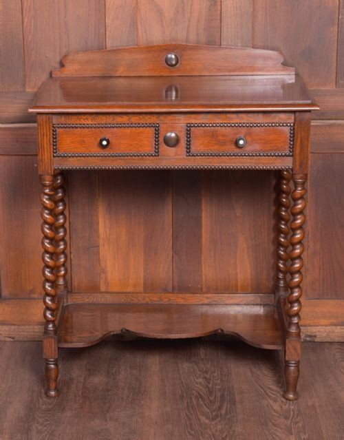 Neat Oak Barley Twist Hall Table