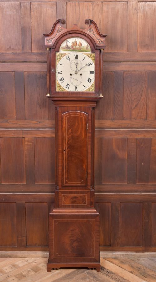 Superb Mahogany Scottish 8 Day Longcase Clock by A, Backenrig of Edinburgh