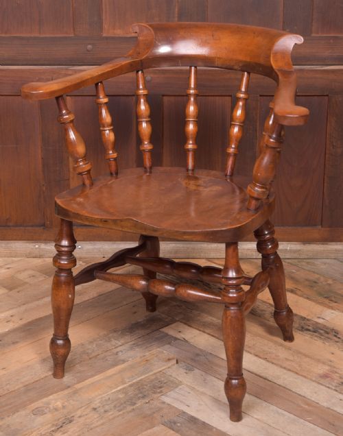 19th Century Smokers Bow Arm Chair
