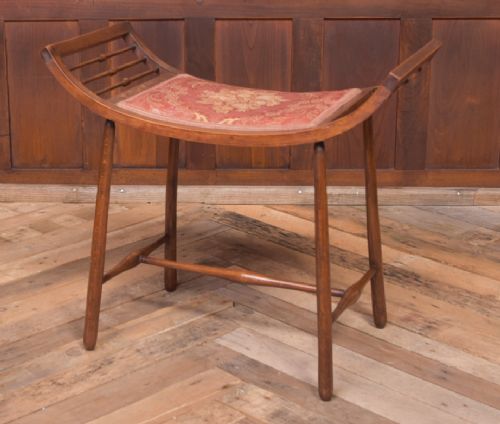 Unusual Shaped Edwardian Window Stool