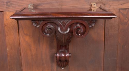 Victorian Carved Mahogany Wall Bracket