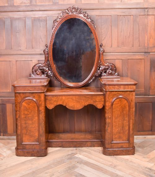 Stunning Quality Victorian Burr Walnut Dressing Table