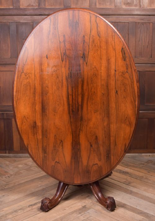 Stunning 19th Century Rosewood Snap Top Dining Table