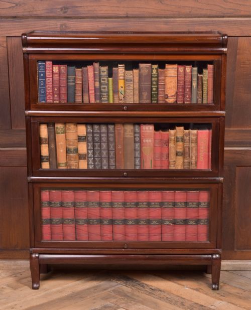 Edwardian Mahogany Globe Wernicke Sectional Bookcase