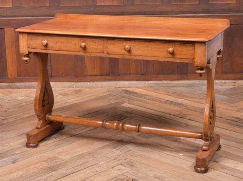 Victorian 2 Drawer Mahogany Side / Hall Table