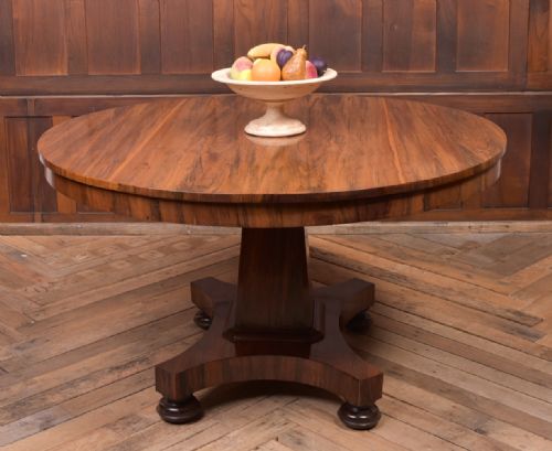 Victorian Rosewood Tilt Top Centre / Dining Table