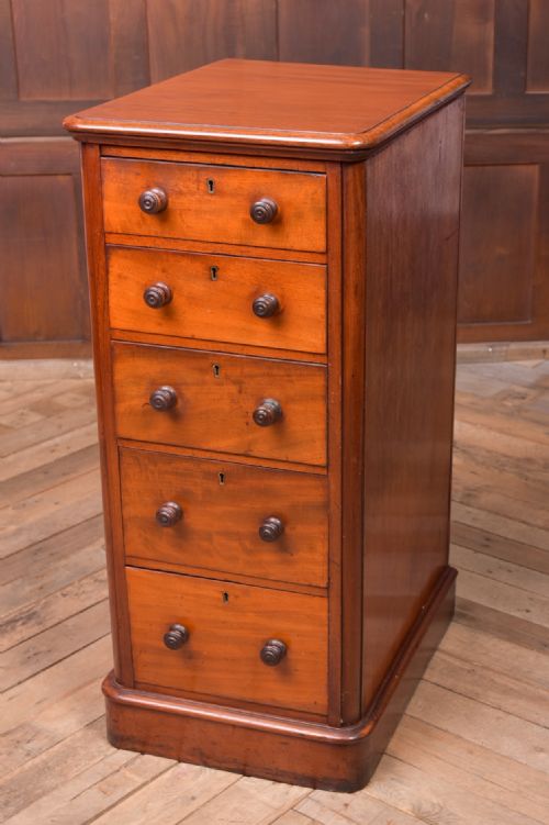 Neat Victorian Mahogany Bank of Drawers