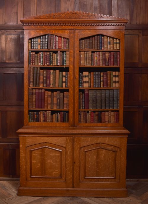 Victorian Oak Bookcase
