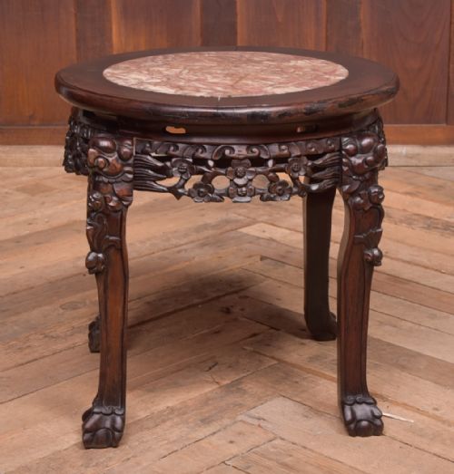19th Century Chinese Carved Hardwood Vase Stand
