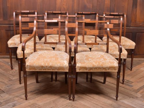 Set of 9 Mahogany Regency Dining Chairs