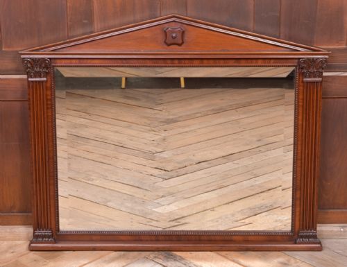 Edwardian Mahogany Over Mantle Mirror