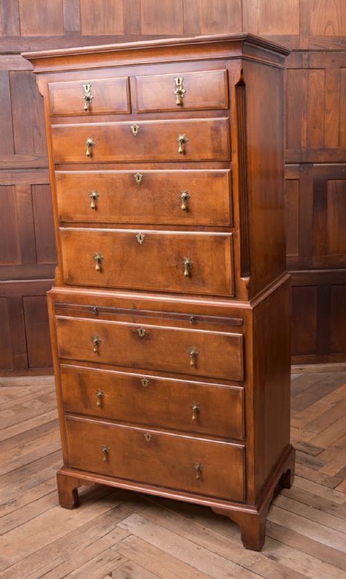 Superb Proportioned Walnut Chest on Chest