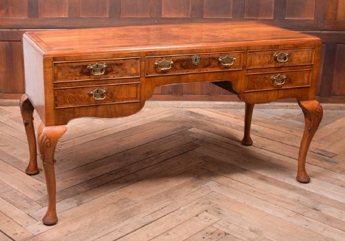 Edwardian Figured Walnut Writing Desk