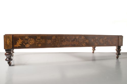 fig 1. Stunning 19th Century Country House Dutch Marquetry Centre stool