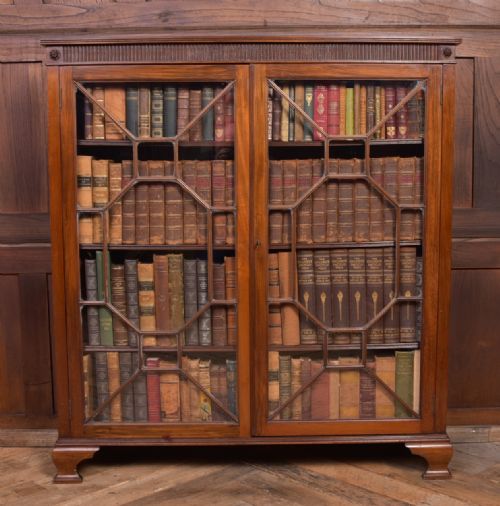 Edwardian Mahogany 2 Door Bookcase