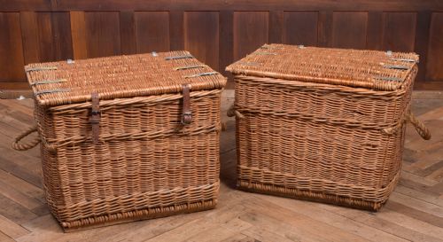 Pair of Edwardian Laundry Baskets