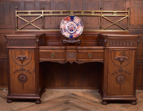 Exhibition Quality Adams Style Pedestal Sideboard by Maple of London